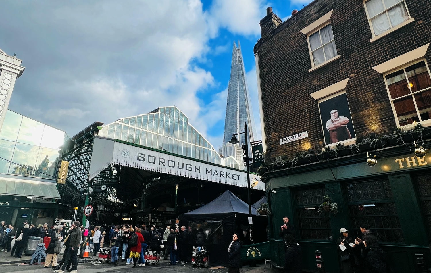 出走。英國倫敦】泰晤士河(River Thames)｜南岸散步路線, 第三站波羅市場(Borough Market)美食攻略– 格格x出走x慢旅行