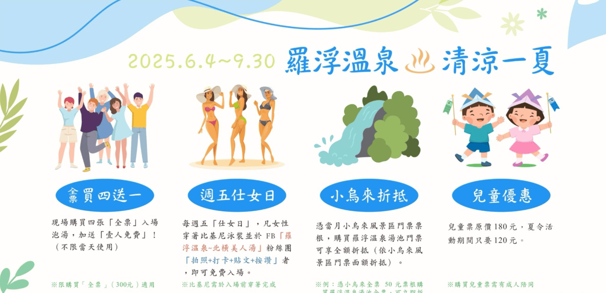 【慢旅行。桃園景點推薦】羅浮溫泉介紹|森林系「美人湯」, 夏天也能玩水的戶外風呂 , 週五比基尼免費入場 x 電影《賽德克·巴萊》義興吊橋 - 第7張圖