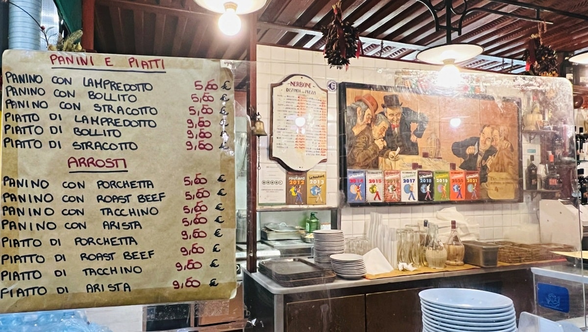 【出走。義大利】佛羅倫斯(Firenze) 7天6夜｜中央市場：我最愛的兩家 ,「Da Nerbone」牛肚包與牛肉包 , 義大利麵老店「F. N. Pasta Fresca」