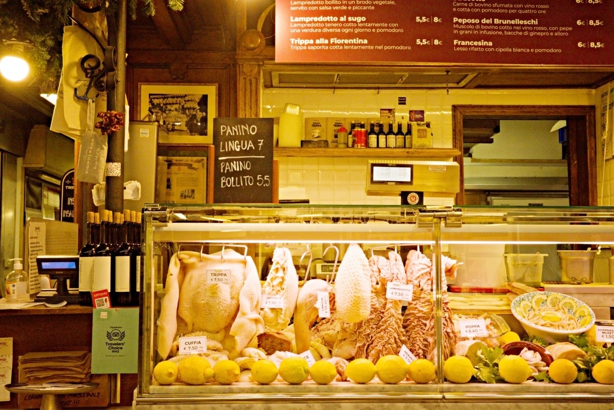 【出走。義大利】佛羅倫斯(Firenze) 7天6夜｜中央市場：我最愛的兩家 ,「Da Nerbone」牛肚包與牛肉包 , 義大利麵老店「F. N. Pasta Fresca」