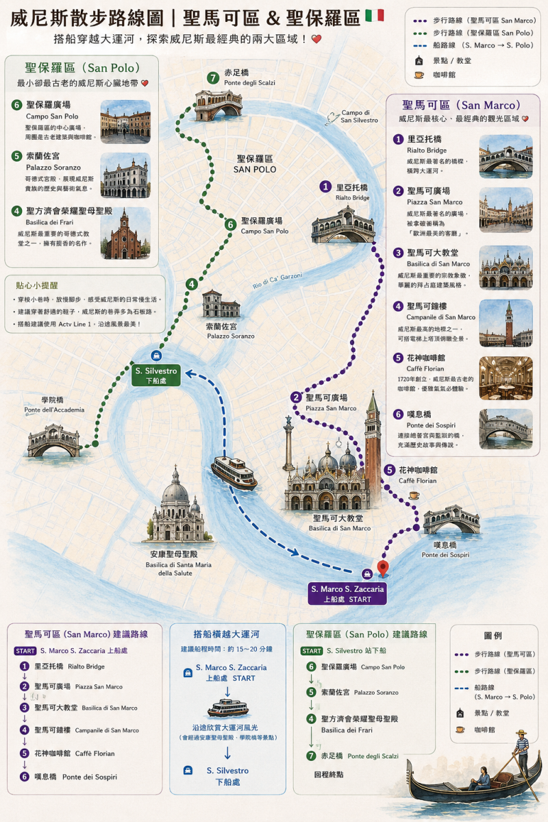 【出走。義大利】威尼斯(Venice)5天4夜|威尼斯散步路線 , 聖馬可區(San Marco)與聖保羅區(San Polo) - 第3張圖 【出走。義大利】威尼斯(Venice)5天4夜|威尼斯散步路線 , 聖馬可區(San Marco)與聖保羅區(San Polo)